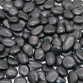 Rocks for Plants. Black Polished Decorative Pebbles. 0.5 to 1 Inch 18 lbs. for Garden, Landscaping, Indoor, Vase fillers, Crafting, Succulents, pots, Plants