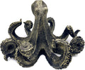 10 Inch Octopus Vintage Statue Sculpture Frgurine Gift for Home Office Living Room Desktop Display Decor Decorative (Gold)