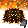 Solar String Lights for Outside, 39Ft 100 LED Solar String Lights Outdoor with 8 Modes，Solar Lights for Outside Waterproof for Yard, Fence,Balcony, Party,Christmas Tree Decorations (Orange)