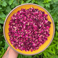 Fangkic Dried Rose Petals-1oz(28g) Dried Edible Flower Cake Decoration, Edible Rose Petal for Cocktails Drinks Baking Tea Soap & Candle Making, Gluten-Free, No Additives