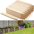 48 Pieces Wooden Garden Stakes 12 Inch Grade and Survey Stakes Wooden Garden and Sign Posts for Plant Support Silt Fence Yard Farm Survey Boundaries Baselines