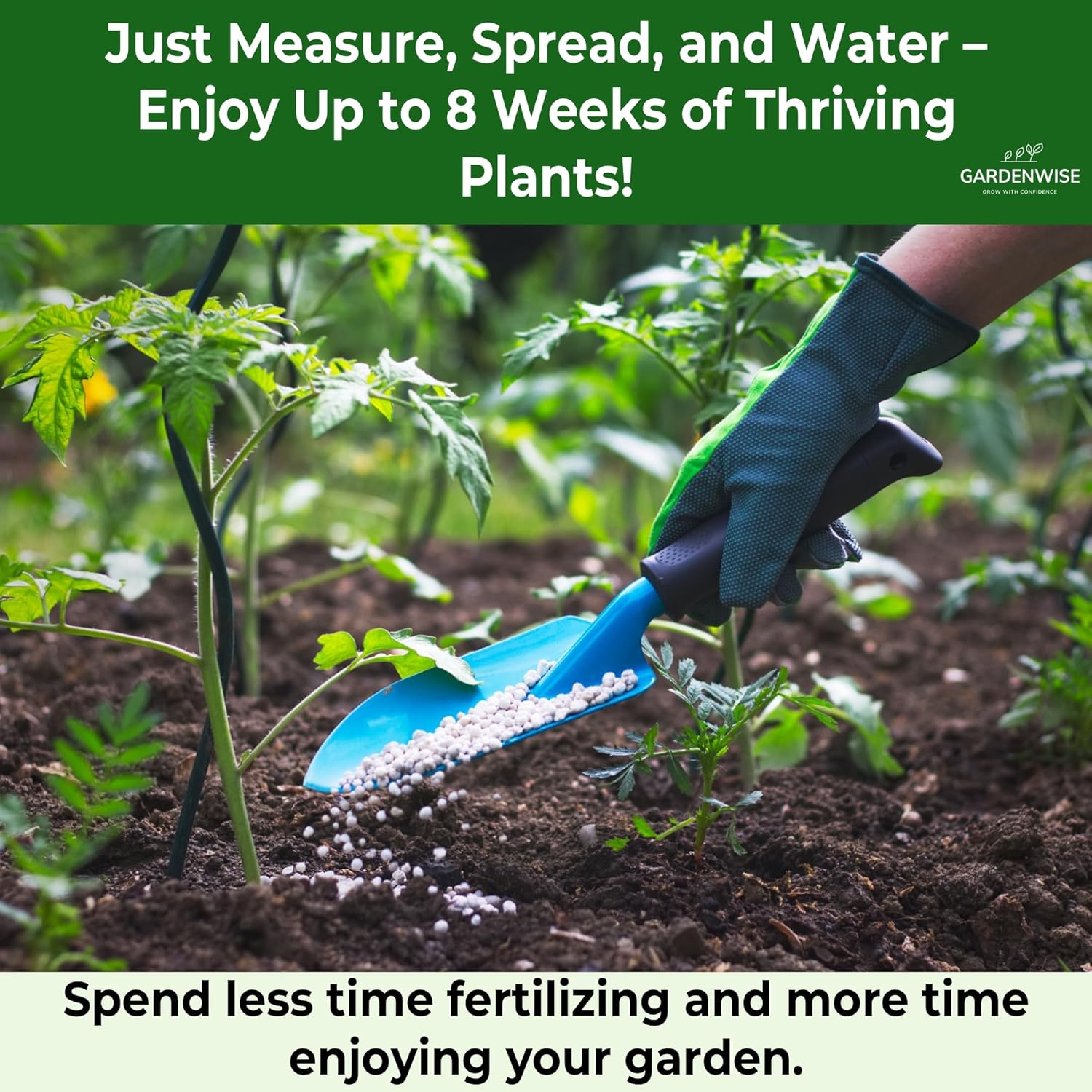 13-13-13 Slow Release Granular Fertilizer – All Purpose Plant Food 13 13 13 for Outdoor Grass, Vegetables, Roses, Flowers, Shrubs, Trees. Lawns, Gardens, Potted Plants (3 quarts)
