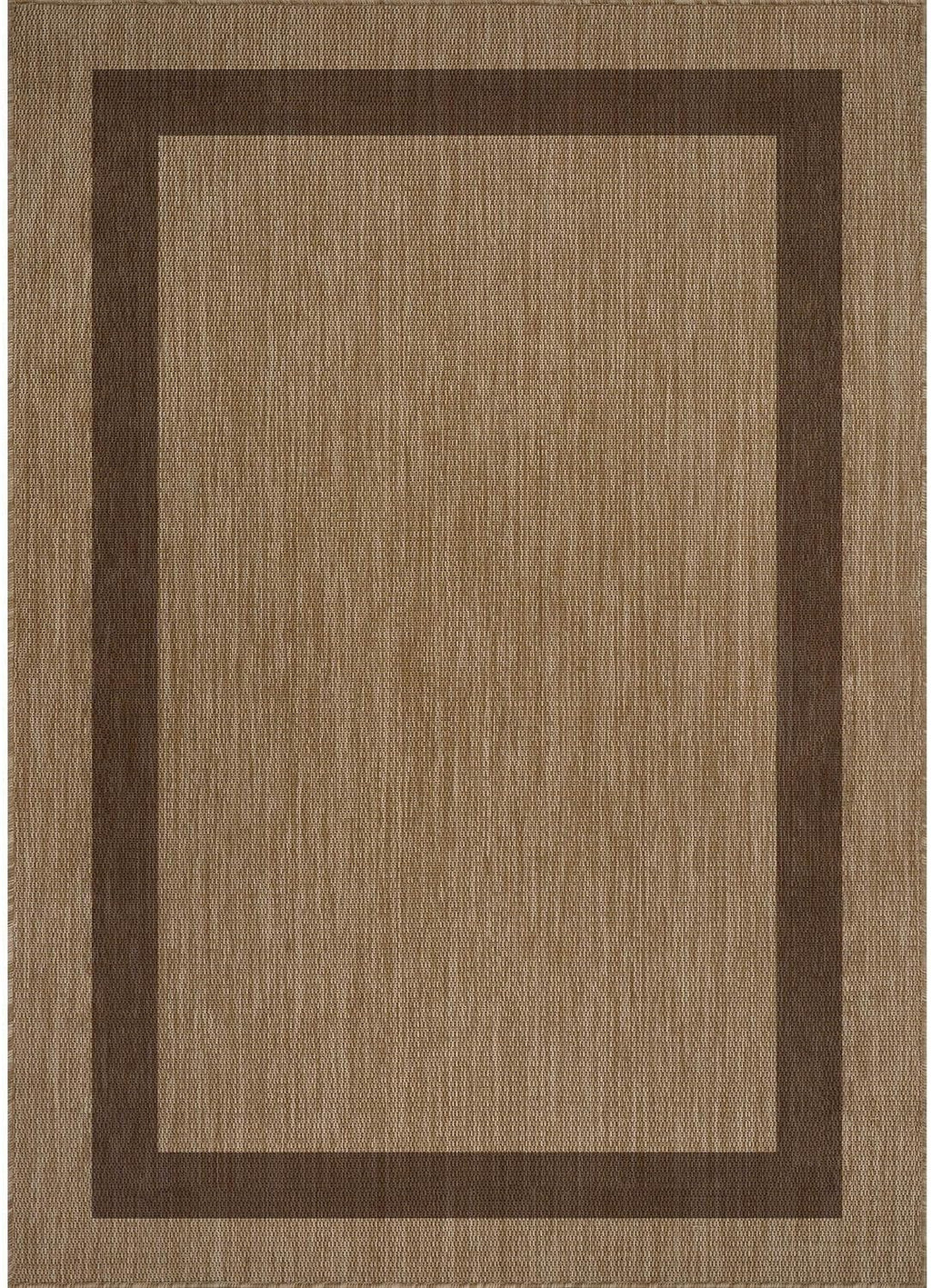 CAMILSON Outdoor Rug 9x12 - Large Modern Outside Rugs for Patios Porches Waterproof Durable Washable Non-Shedding, Easy-to-Clean Indoor Outdoor Area Carpet (9 x 12, Bordered - Jute)