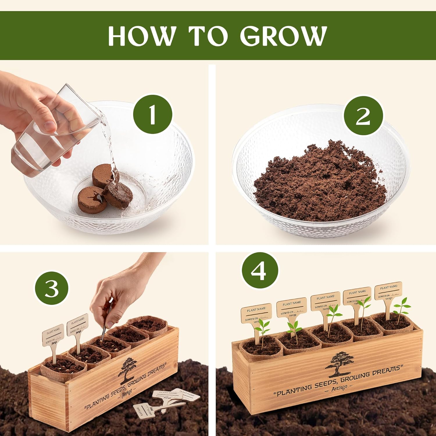 Bonsai Tree Kit for Beginners – 5X Unique Japanese Bonzai Trees | Complete Indoor Starter Kit for Growing Bonsai Plants with Tools & Planters – Gardening Gifts for Women & Men