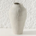 Ceramic Vase for Home Decor,11.6 Inch Flower Vases,Decorative Blue Vase for Pampas Grass,Modern Art Texture Vases for Home Entryway Living Room Dining Table Farmhouse Office Decor(Grey)