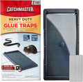 Catchmaster Rat & Mouse Glue Traps with Sticky Putty 2Pk, Large Bulk Glue Board, Rat & Mouse Traps Indoor for Home, Adhesive Plastic Tray for Snakes, Mice & Spiders, Pest Control for House & Garage