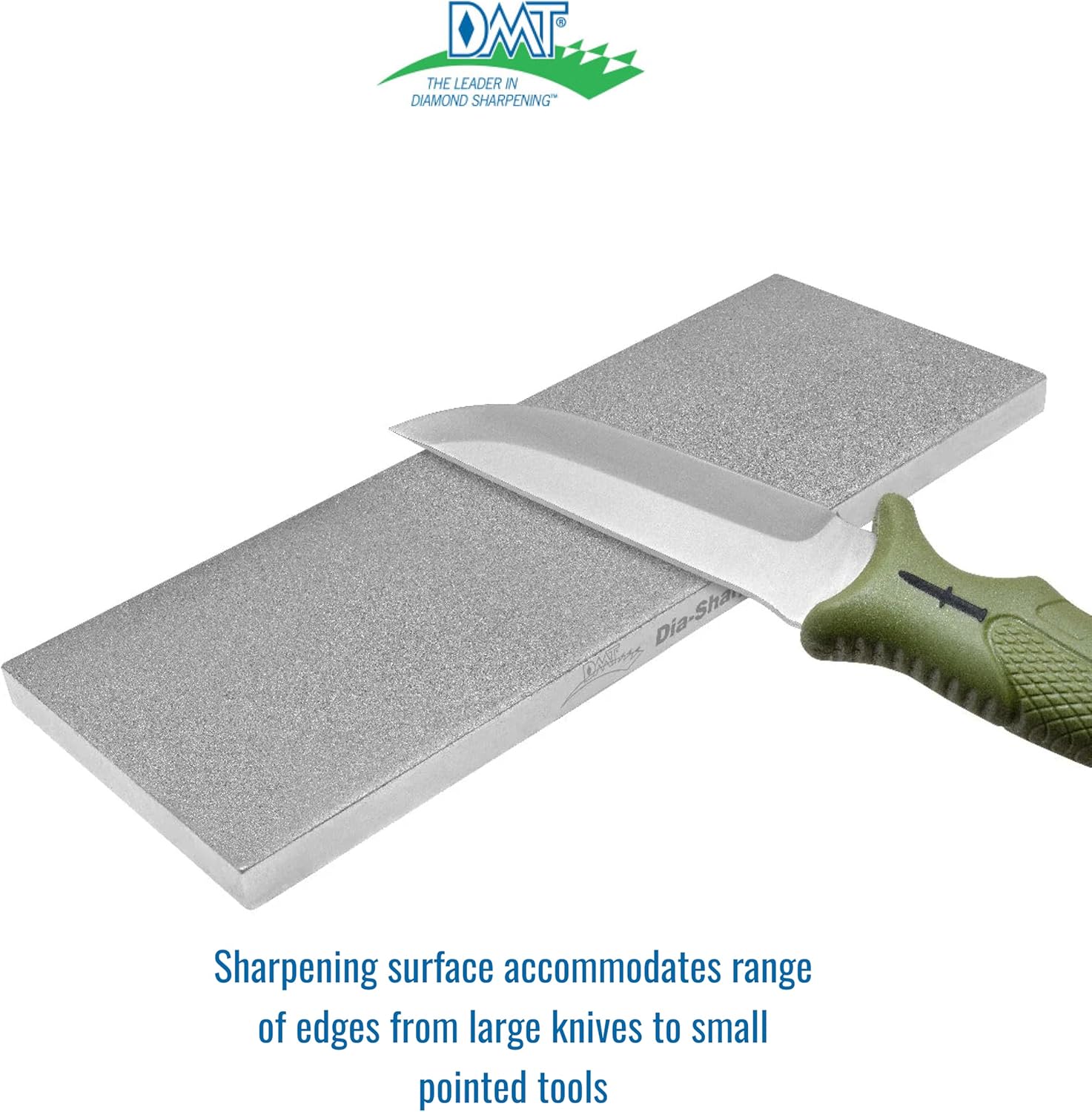 DMT D8F Dia-Sharp Diamond Knife Sharpener, Fine Diamond Sharpening Stone, 8-Inch