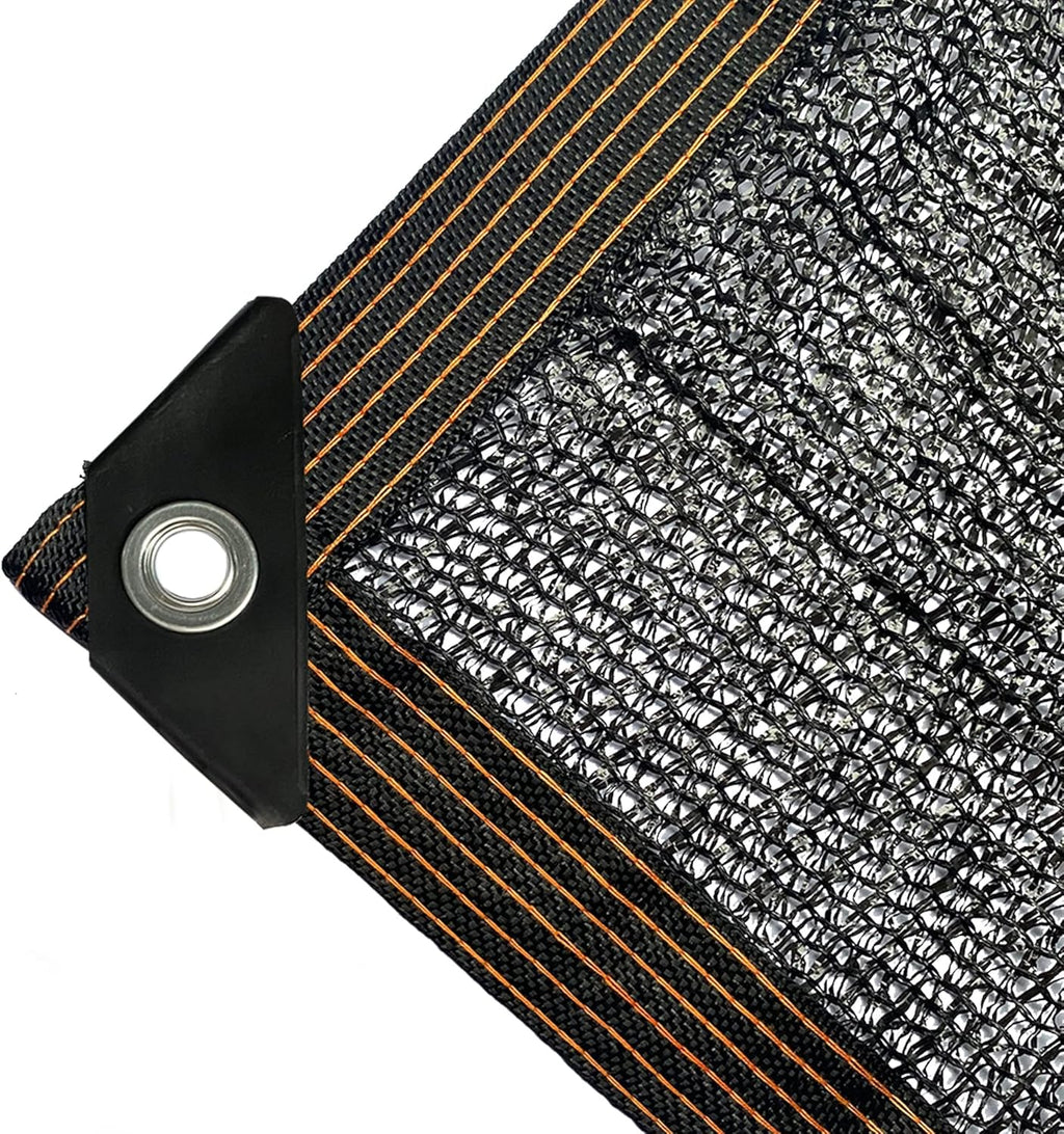 winemana 50% Black Shade Cloth, 8 x 20 FT Durable Mesh Tarp with Grommets, Garden Sunblock Shade Cloth Shading Antifreezing for Plants Cover, Greenhouse, Barns Kennel, Patio, Tomatoes