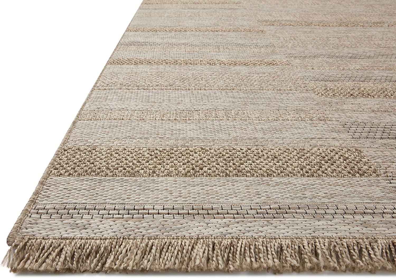 Loloi Dawn Collection Indoor/Outdoor DAW-03 Brown 7'-8" x 10' Area Rug