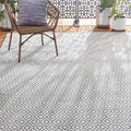 Home Dynamix Tripoli Lydia Indoor/Outdoor Area Rug 7'10"x10'2", Modern Gray