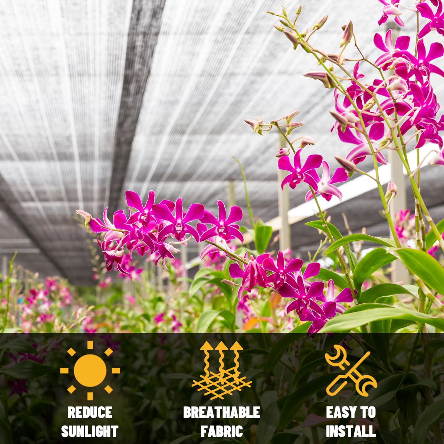 ShadeMart 50% Shade Cloth for Plant, Black 19FT x 33FT Custom Size Outdoor Shade Tarp, Shade Cover with Upgrade Grommets and Zip Ties, Netting Sunblock Net for Vegetables Flower Garden Greenhouse