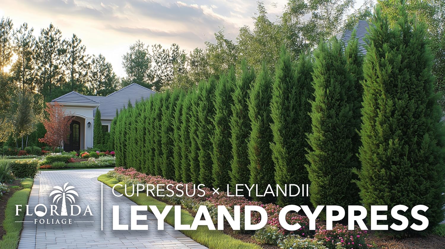 Leyland Cypress |3 Large Gallon Size Plants | Cupressocyparis leylandii | Fast Growing Privacy Trees, Evergreen Landscape Plants, Drought Tolerant, Low Maintenance, Windbreak, Hardy