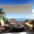 15' x 16' Gray Rectangle Sun Shade Sail SSP1212 Canopy Durable Fabric UV Block Awning,We Make Custom Orders