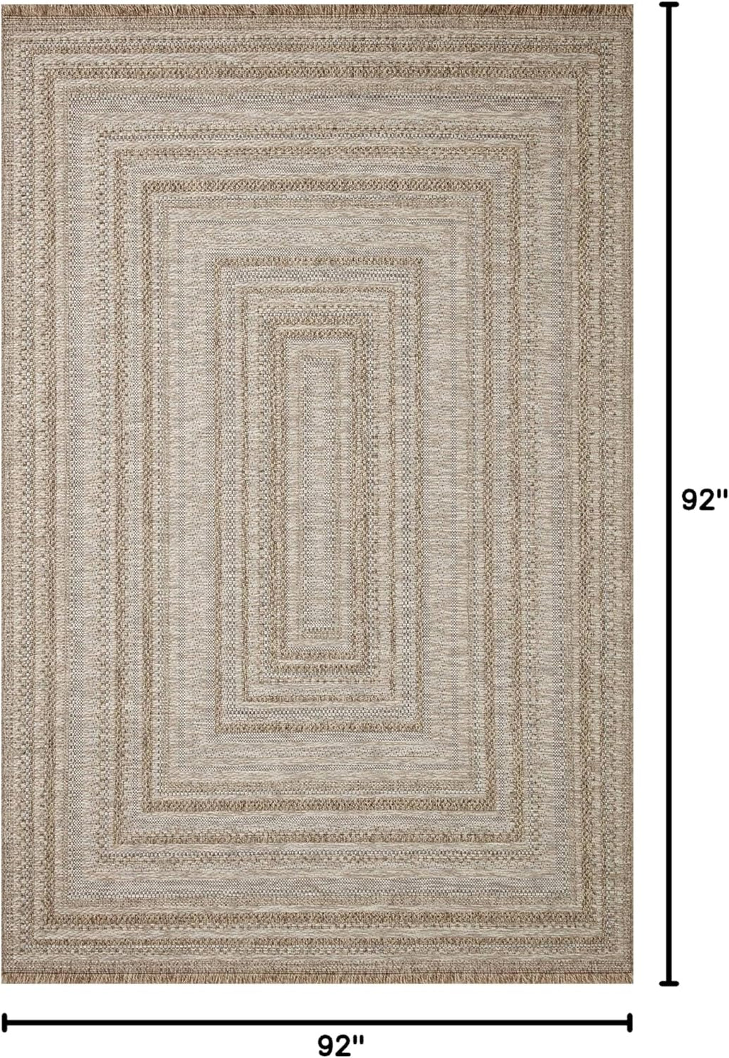 Loloi Dawn Collection Indoor/Outdoor DAW-01 7'-8" x 7'-8" Round Area Rug
