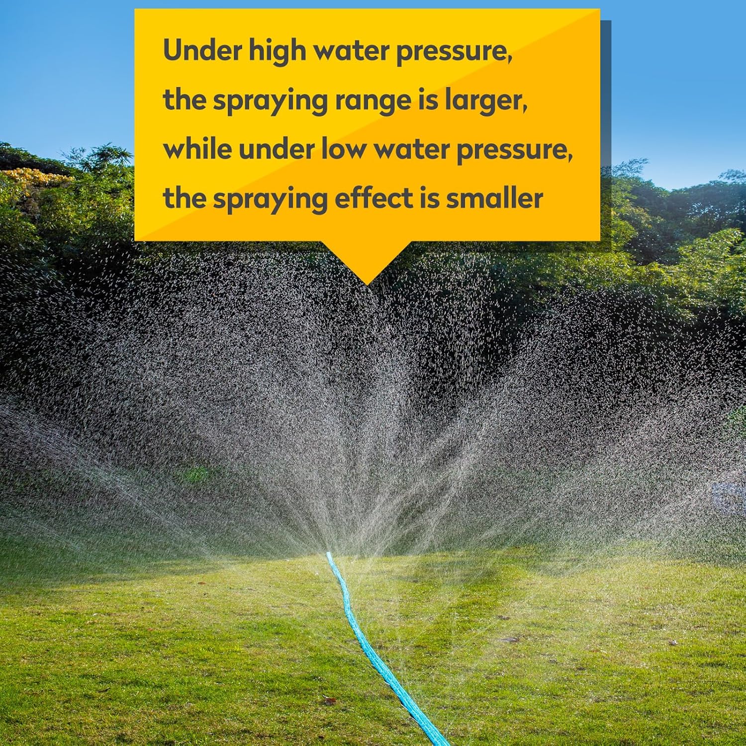 Sprinkler Hose 100FT, Heavy Duty Watering Hoses, Efficient Irrigation Tubing for Garden Lawn Sprinklers System with 40 Pack Staples