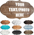 Custom Personalized Wood Text Signs, 3 Sizes, 30 Fonts, 9 Wood Colors, Custom Patterns - Blank Shaped Wood Signs, Farmhouse Decorative Wood Signs, Home, Kitchen, Rustic Wall Decor.