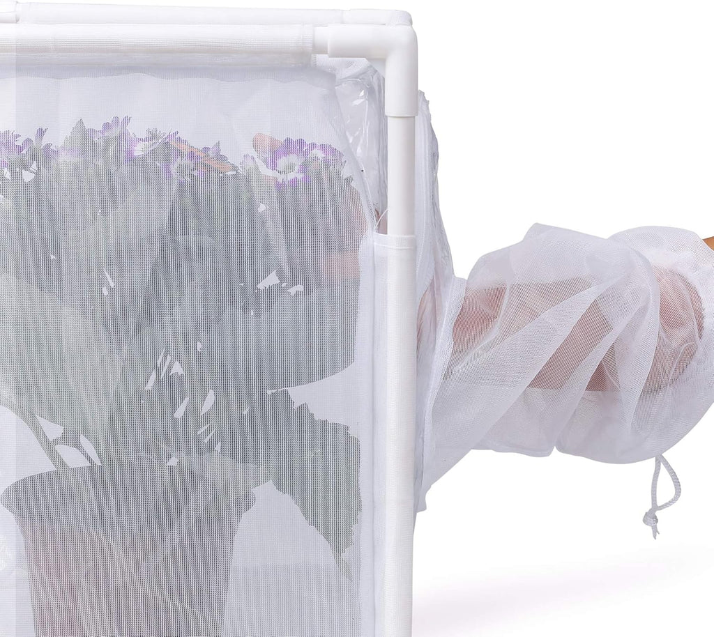 RESTCLOUD Monarch Butterfly Habitat Cage, Outdoor Insect Mesh Cage Terrarium 16" x 12" x 16"