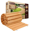 6FT Wooden Garden Pathway, Roll Out Walkway for Patio, Backyard and Outdoor Decor, Weatherproof, Non Slip and Easy to Install, Perfect for Beach, Wedding or Lawn (Natural)