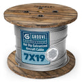 1/4’’ 7x19 Hot Dip Galvanized Aircraft Cable – Steel Wire Rope - 100 Feet