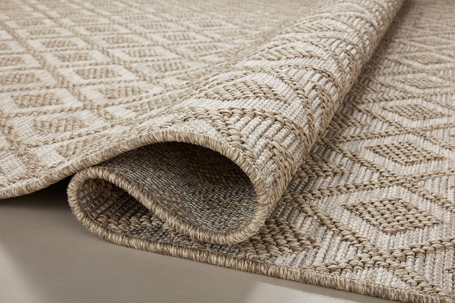 Loloi Dawn Collection Indoor/Outdoor DAW-07 Light Brown 2'-3" x 10'-0" Runner Rug