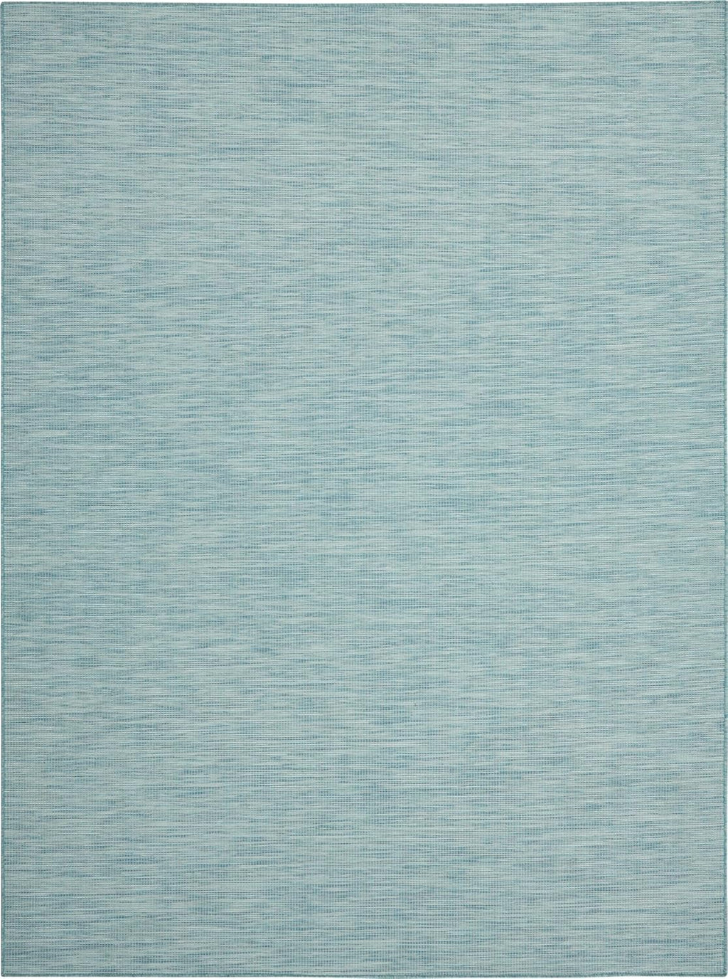 Nourison Positano Indoor-Outdoor Aqua 9' x 12' Area Rug, Easy Cleaning, Non Shedding, Bed Room, Living Room, Dining Room, Backyard, Deck, Patio (9x12)