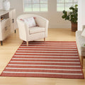 Nourison Home Positano Indoor/Outdoor Terracotta 4' x 6' Area Rug, Easy Cleaning, Non Shedding, Bed Room, Living Room, Dining Room, Deck, Backyard, Patio (4x6)