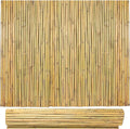 Bamboo Fence 4 ft H x 8 ft L x 0.75 in D, Natural Bamboo Privacy Screen 4 Feet High, Outdoor Or Indoor Divider Decorative Fence Rolls for Patio, Balcony, Garden and Border Pool
