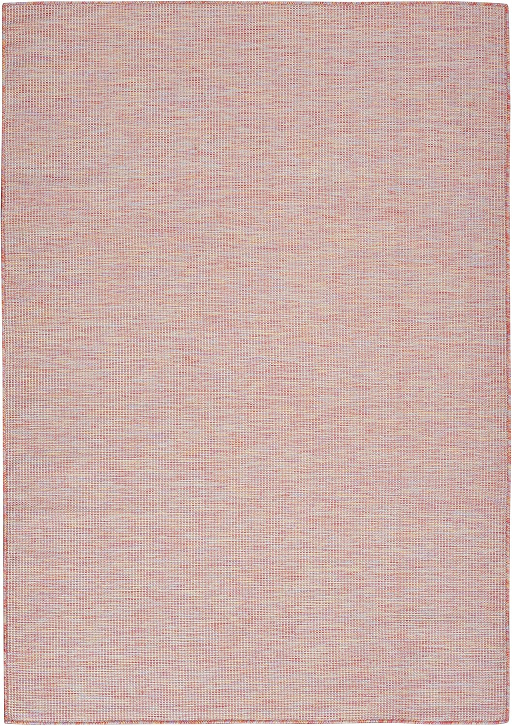 Nourison Home Positano Indoor/Outdoor Rainbow 6' x Round Area Rug, Easy Cleaning, Non Shedding, Bed Room, Living Room, Dining Room, Backyard, Deck, Patio (6 Round)