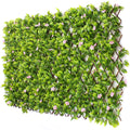 3rd Street Inn™ Leaf Trellis - Bamboo Greenery Panel - Boxwood and Ivy Privacy Fence Substitute - DIY Flexible Fencing (1, Pink Flower Sakura)