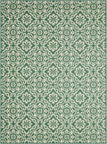 Nicole Miller New York Patio Country Julia Transitional Geometric Indoor/Outdoor Area Rug, Green/Beige, 5'2"x7'2"
