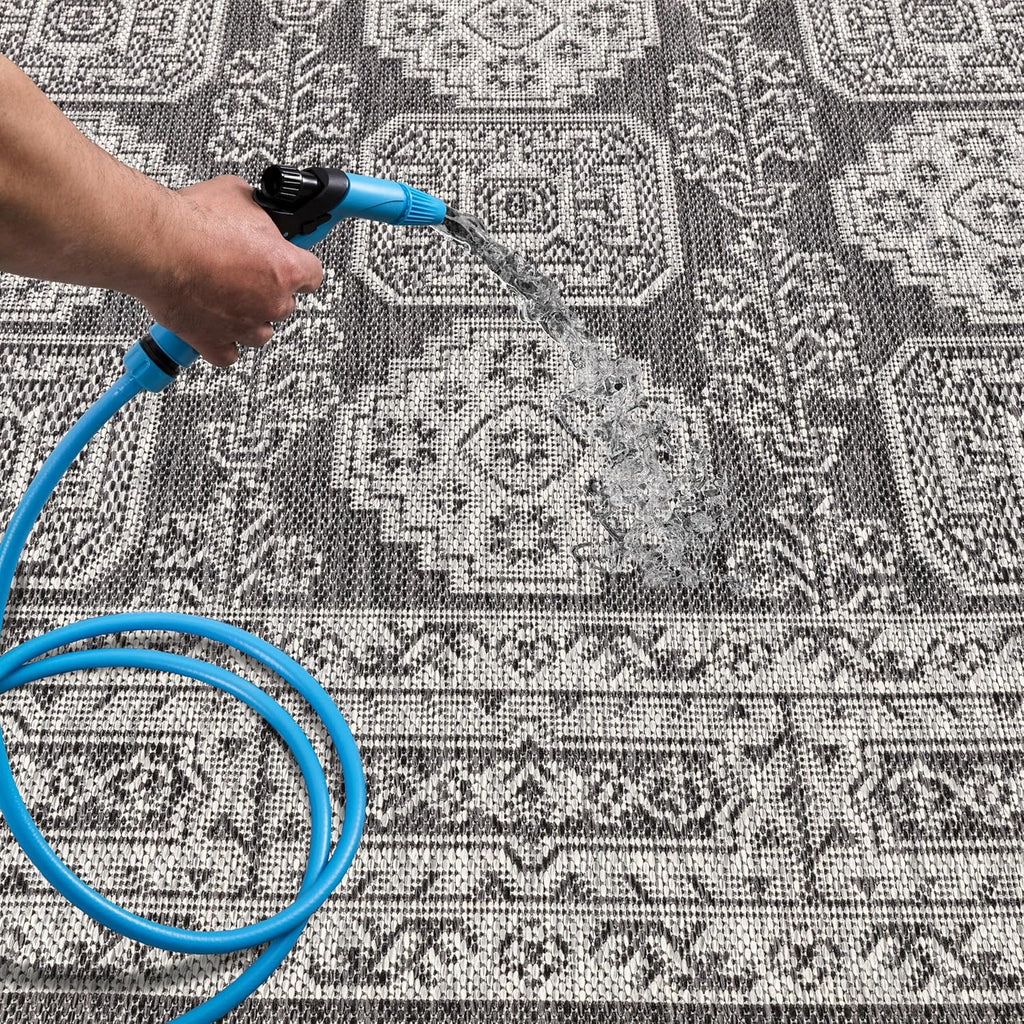 Keen Home Design Terrace Outdoor Runner Rug - 2x12 Washable Indoor/Outdoor Rug for Patio, Kitchen, Balcony, Beach, Garden, Deck and Porch, Size: 2'2"x11'10"
