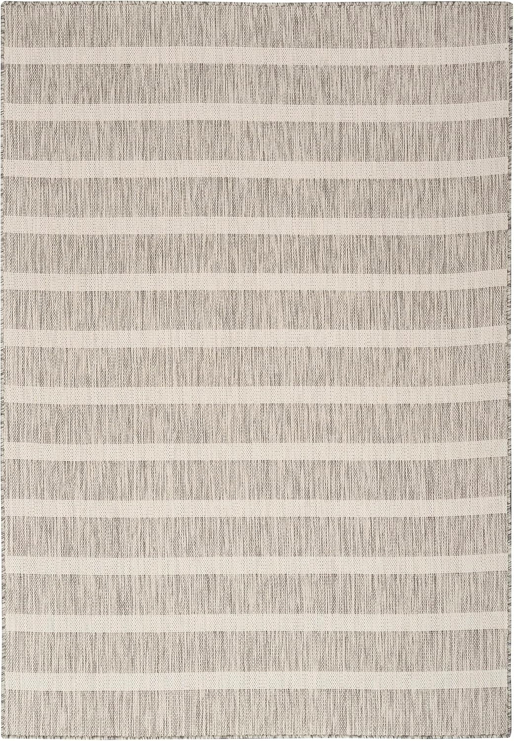 Nourison Home Positano 4' x 6' Fabric Grey Ivory Area Rug